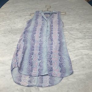 Equipment essential silk shirt dress